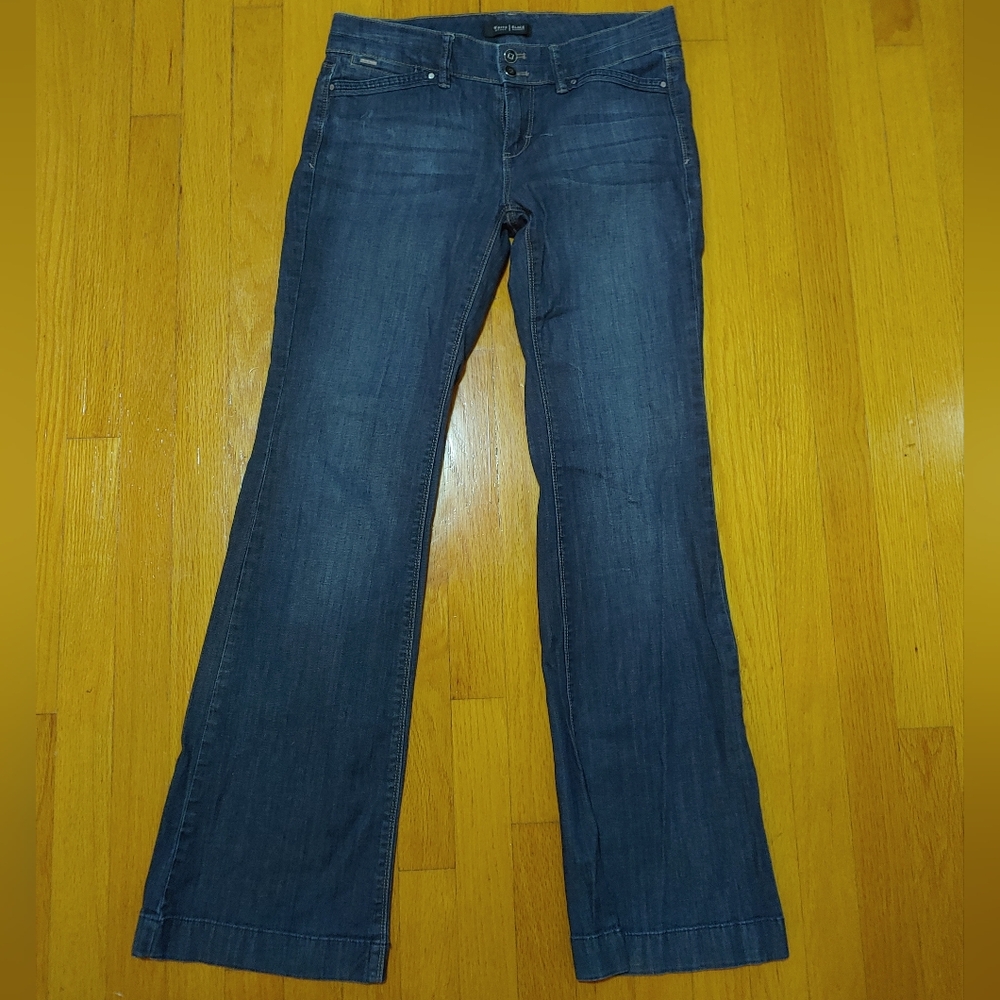 White House Black Market Trouser Leg Jeans Size 4R